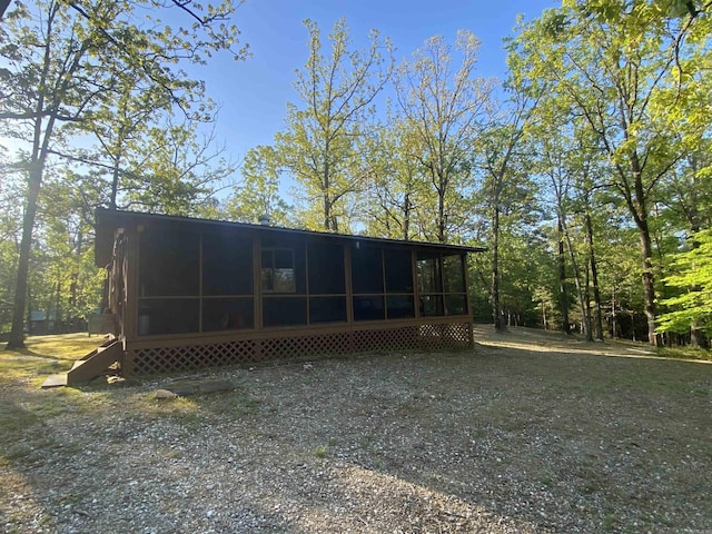 59 Easy St, Mount Ida, AR 71957 - exterior space featuring a sunroom