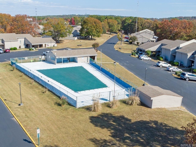 birds eye view of property featuring a residential view