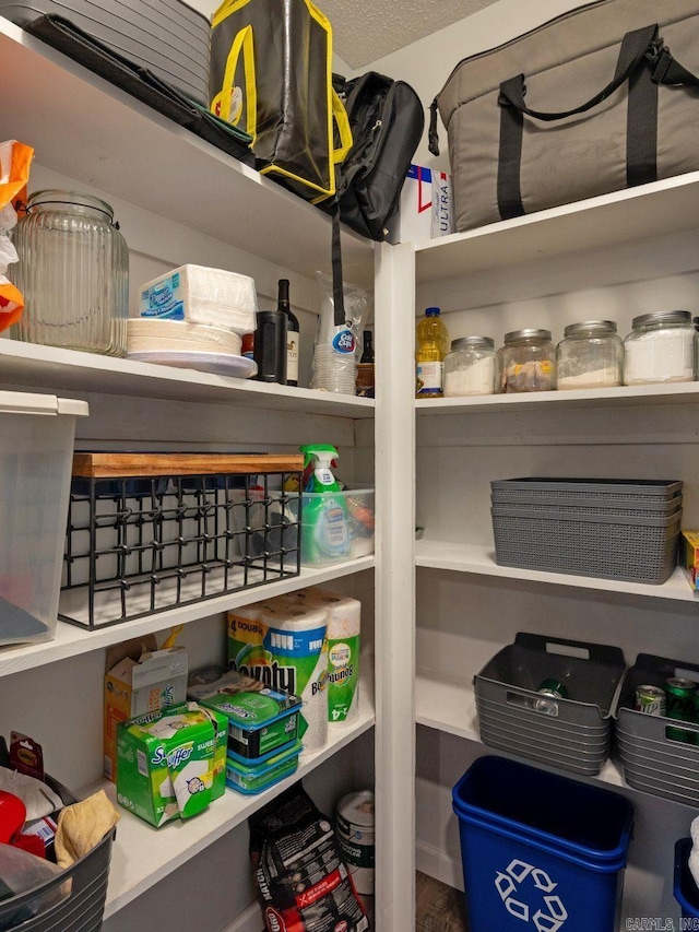 view of storage area
