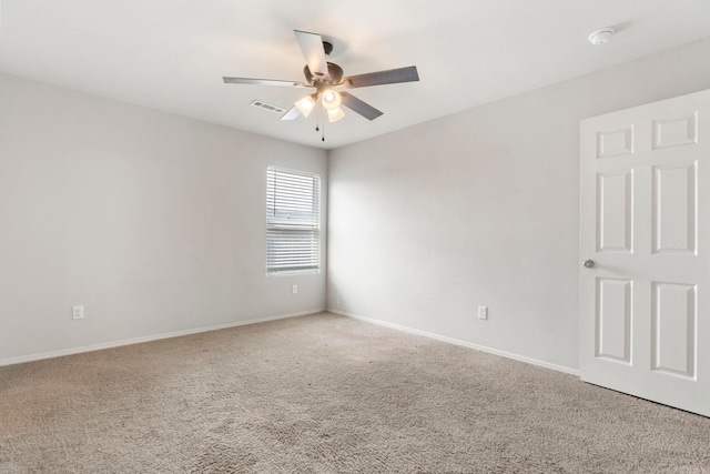 4472 Olympic, Benton, AR 72019 - carpeted empty room with baseboards, a ceiling fan, and visible vents