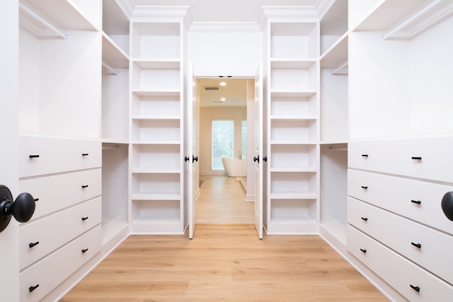 6600 Waverly Dr, Little Rock, AR 72207 - walk in closet with light wood-type flooring