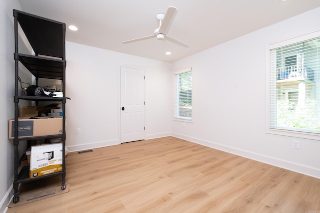 6600 Waverly Dr, Little Rock, AR 72207 - interior space with recessed lighting, light wood-type flooring, and baseboards