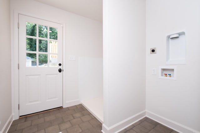 6600 Waverly Dr, Little Rock, AR 72207 - washroom featuring hookup for a washing machine, baseboards, electric dryer hookup, and laundry area