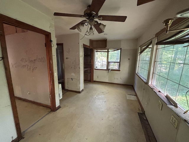 3000 Cobb St, Little Rock, AR 72204 - interior space featuring concrete floors and a ceiling fan
