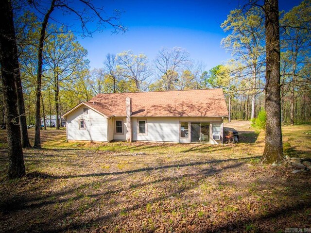 view of rear view of property