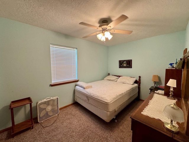 168 Knob Creek Rd, Melbourne, AR 72556 - bedroom featuring a ceiling fan, carpet flooring, and a textured ceiling