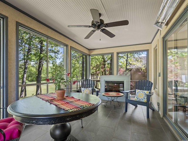 view of sunroom / solarium