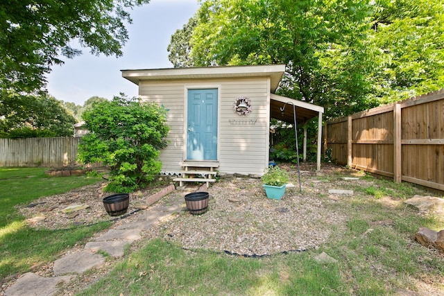 26 Shiloh S, Cabot, AR 72023 - view of outdoor structure with a fenced backyard