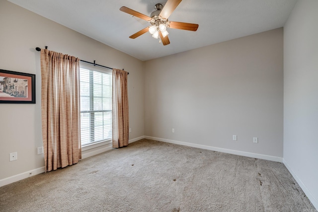 505 Fieldstone, Conway, AR 72034 - carpeted spare room featuring baseboards and a ceiling fan