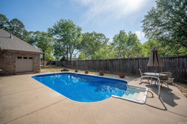 505 Fieldstone, Conway, AR 72034 - view of pool with a fenced backyard, a fenced in pool, and a patio