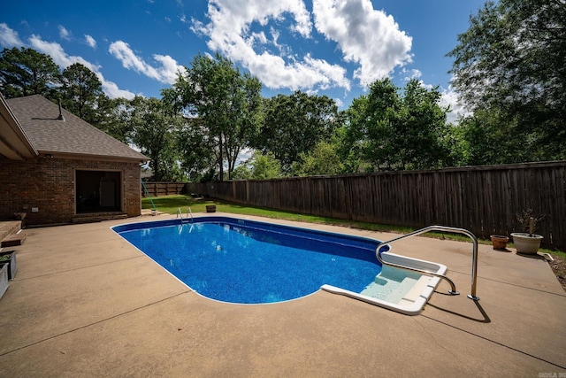 505 Fieldstone, Conway, AR 72034 - view of pool featuring a fenced backyard, a fenced in pool, and a patio area