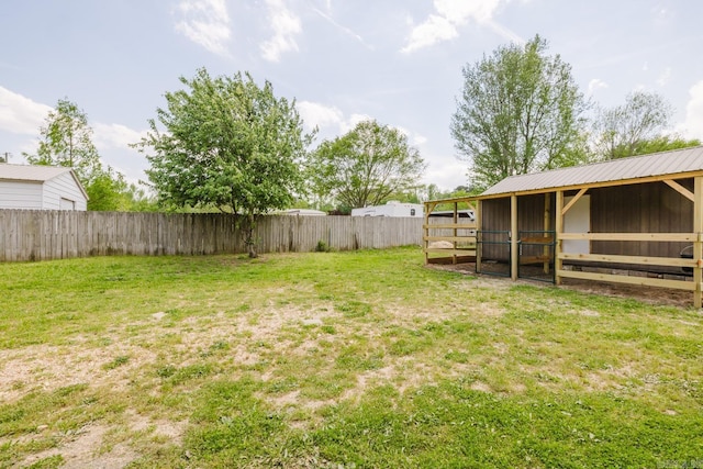 8033 Renee Cir, Benton, AR 72019 - view of yard with an exterior structure and an outbuilding
