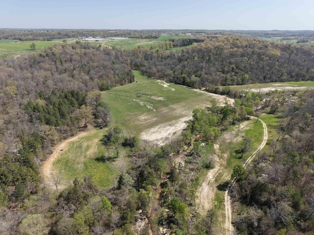 2157 Pleasant Grove Rd, Wideman, AR 72585 - drone / aerial view with a wooded view