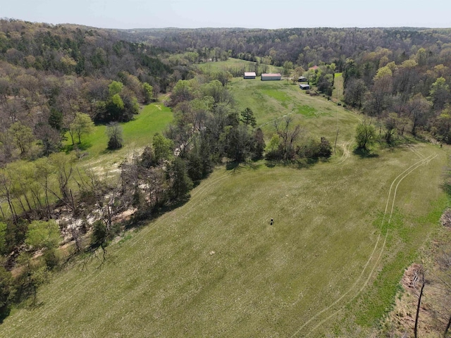 2157 Pleasant Grove Rd, Wideman, AR 72585 - aerial view featuring a wooded view and a rural view