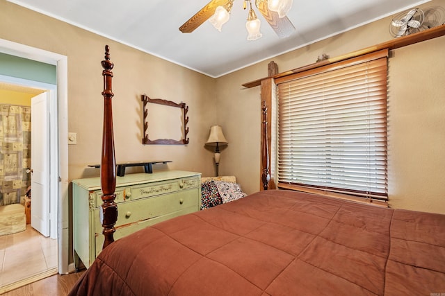 138 Ridge Rd, Houston, AR 72070 - bedroom featuring crown molding and ceiling fan