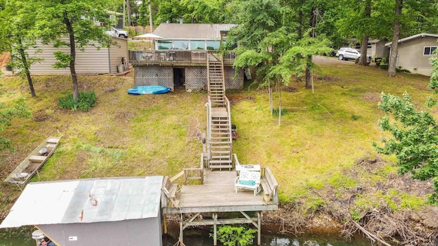 138 Ridge Rd, Houston, AR 72070 - aerial view featuring a water view