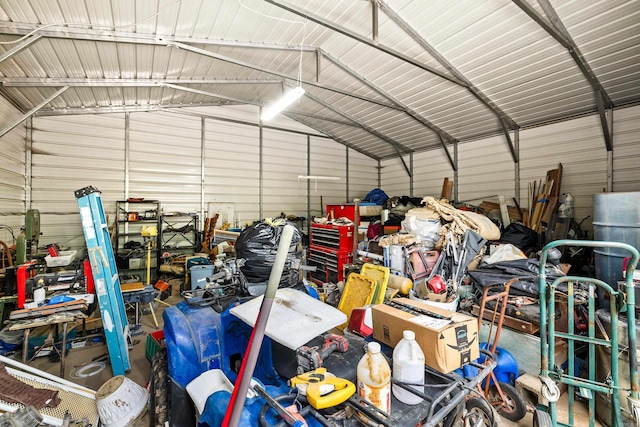 138 Ridge Rd, Houston, AR 72070 - garage with metal wall