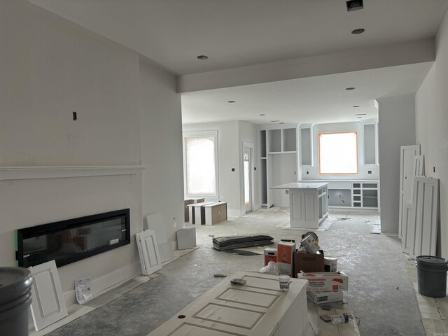 3516 Logan Rdg, Bryant, AR 72022 - living area featuring a glass covered fireplace