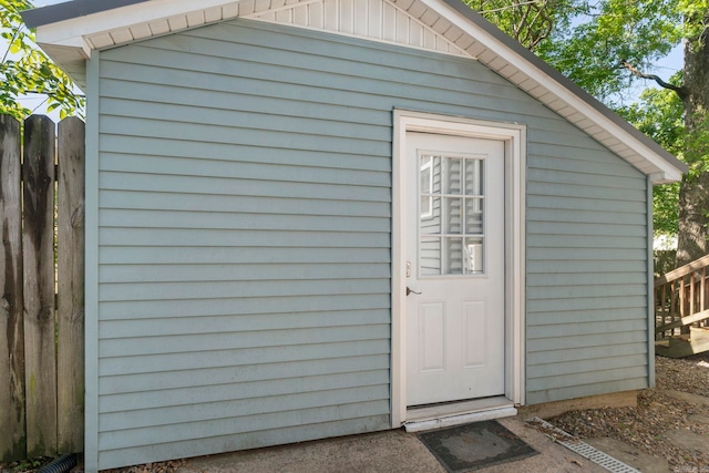 6123 Longwood, Little Rock, AR 72207 - view of outbuilding featuring fence and an outbuilding