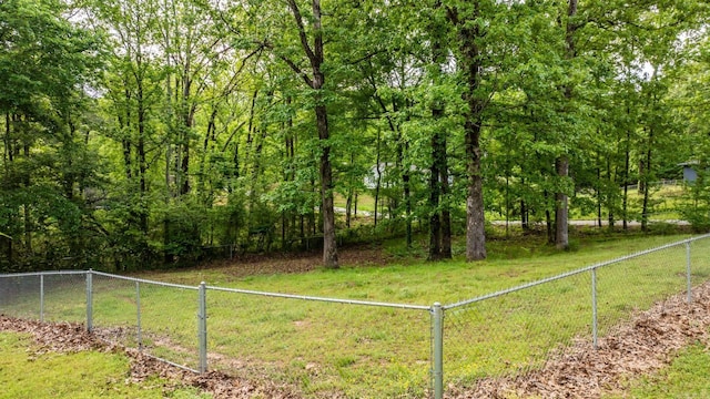 view of yard with fence private yard
