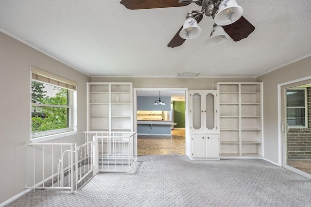 unfurnished sunroom with visible vents