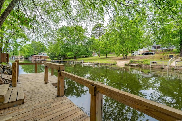 539 Burchwood Bay Rd, Hot Springs, AR 71913 - dock area featuring a water view