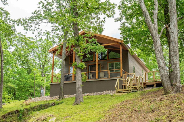 539 Burchwood Bay Rd, Hot Springs, AR 71913 - view of rear view of house