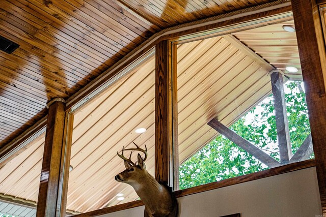 539 Burchwood Bay Rd, Hot Springs, AR 71913 - interior details with wood ceiling
