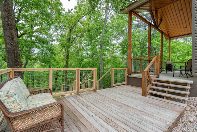 539 Burchwood Bay Rd, Hot Springs, AR 71913 - view of wooden deck
