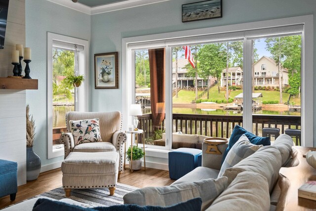 view of sunroom