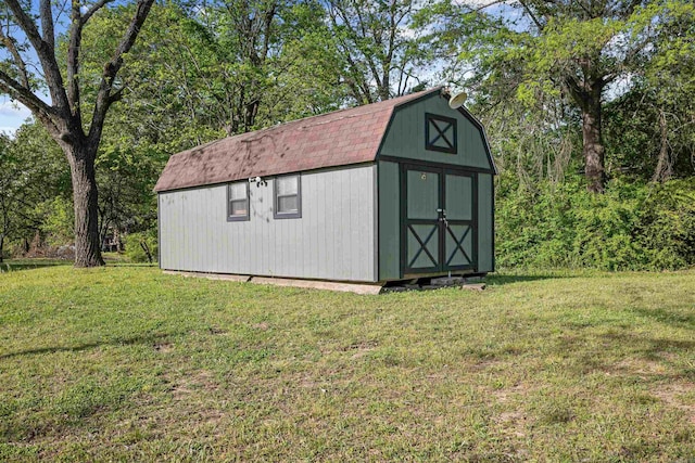 view of shed