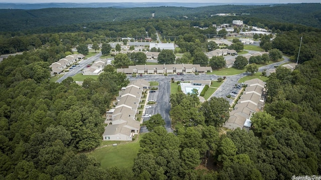 135 Hillview Dr Unit 109, Fairfield Bay, AR 72088 - birds eye view of property featuring a residential view and a forest view