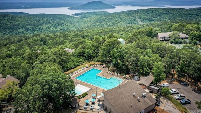 135 Hillview Dr Unit 109, Fairfield Bay, AR 72088 - bird's eye view featuring a forest view