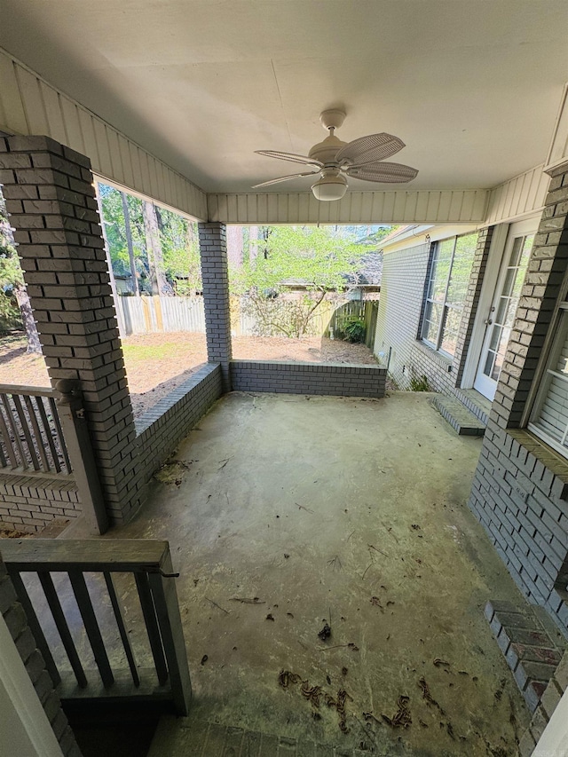 22 Azalea, Magnolia, AR 71753 - exterior space featuring fence and ceiling fan