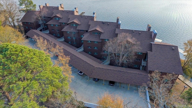 142 Lake Hamilton Dr Unit 204, Hot Springs, AR 71913 - birds eye view of property featuring a water view