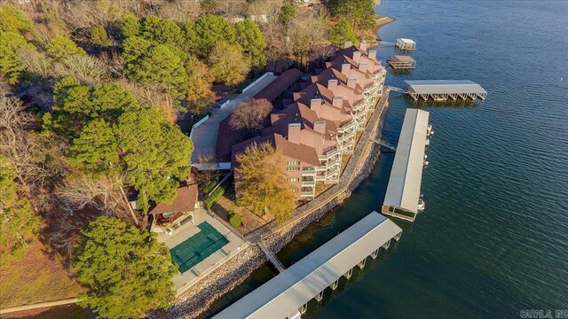 142 Lake Hamilton Dr Unit 204, Hot Springs, AR 71913 - birds eye view of property featuring a water view
