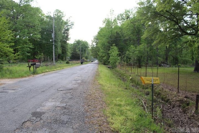 view of road