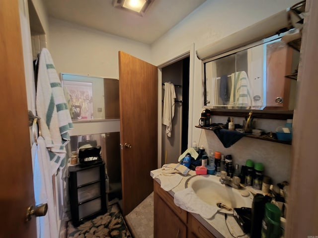 604 N Grand Ave, Mcrae, AR 72102 - bathroom featuring visible vents and vanity
