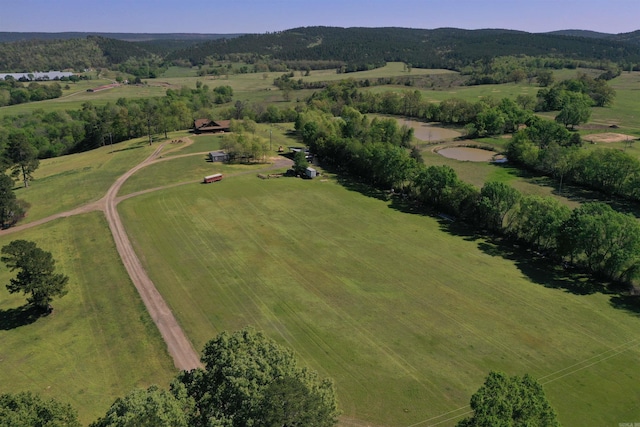 12192 Point Breeze Rd, Parks, AR 72950 - birds eye view of property with a rural view