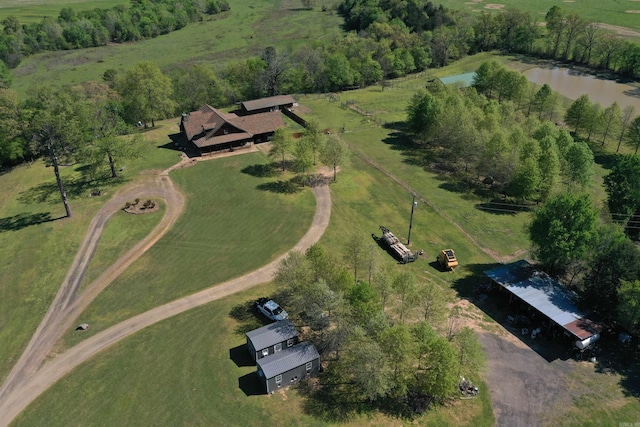 12192 Point Breeze Rd, Parks, AR 72950 - aerial view with a water view and a rural view