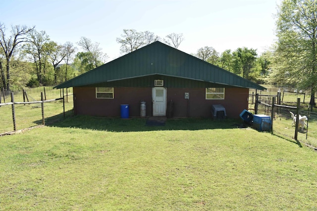 12192 Point Breeze Rd, Parks, AR 72950 - view of outbuilding featuring fence