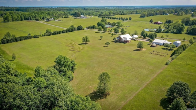 drone / aerial view featuring a rural view