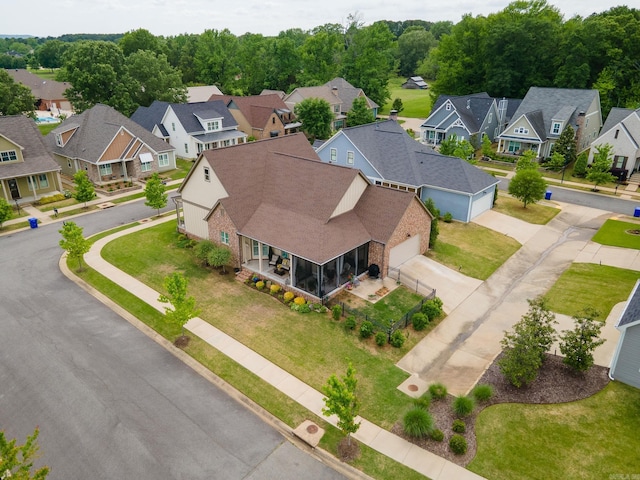 birds eye view of property featuring a residential view