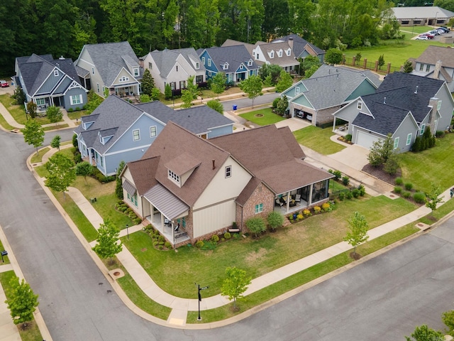 bird's eye view featuring a residential view