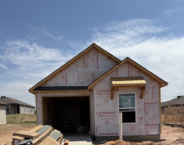 3136 Emerald Park Trl, Bauxite, AR 72011 - property under construction with a garage