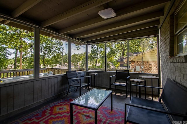 view of sunroom / solarium