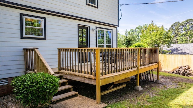 2300 Old Forge Dr, Little Rock, AR 72227 - deck with fence