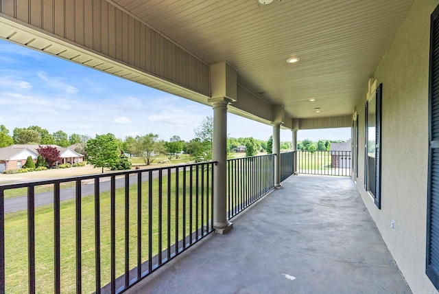 view of balcony