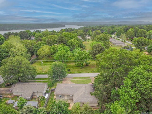 1321 W Front St, Heber Springs, AR 72543 - bird's eye view with a water view and a wooded view