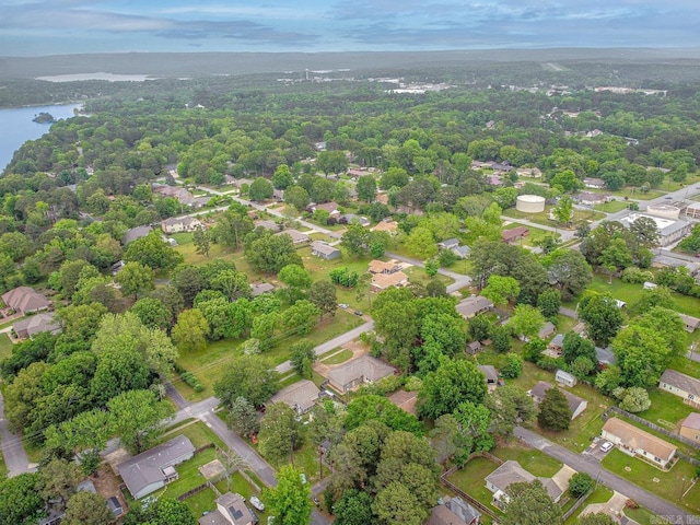 1321 W Front St, Heber Springs, AR 72543 - drone / aerial view with a water view and a residential view